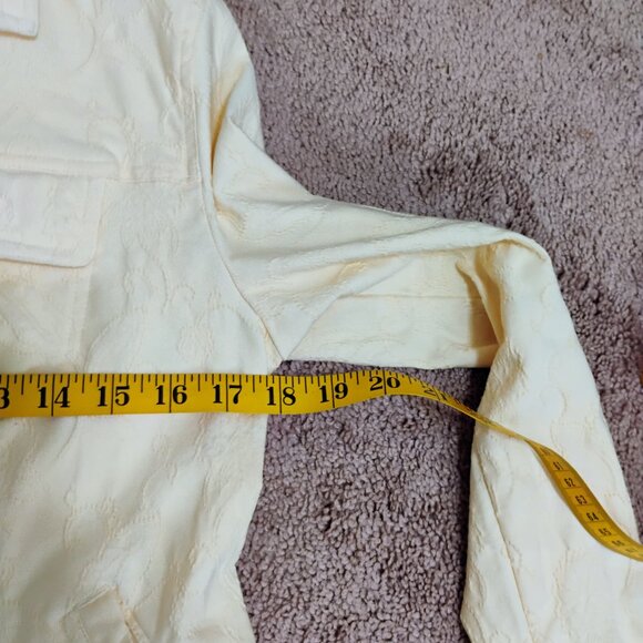Woman's Croft and Barrow Jacket Yellow Embroidered Small - Picture 8 of 11
